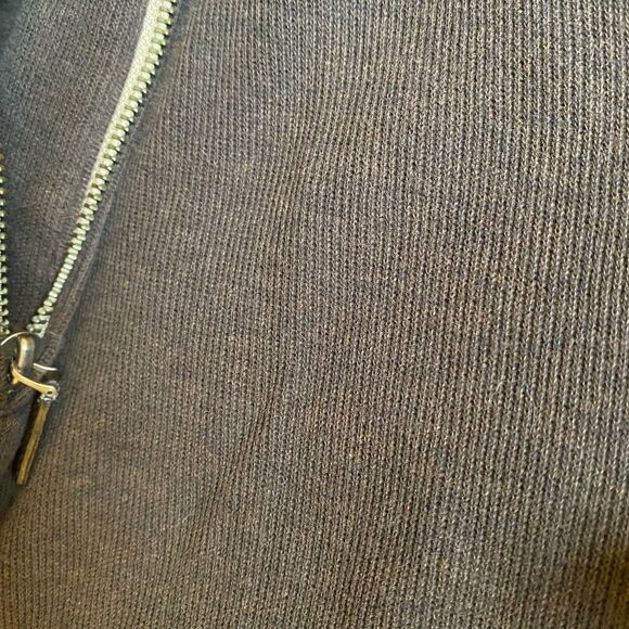 GAP Half-Zip Mock Neck Sweater Sweatshirt Men's Size M Brown Pullover Cotton - Picture 7 of 15